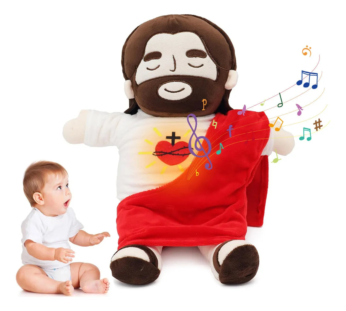 Peluche de Jesús - Abraza con fe y calma el alma