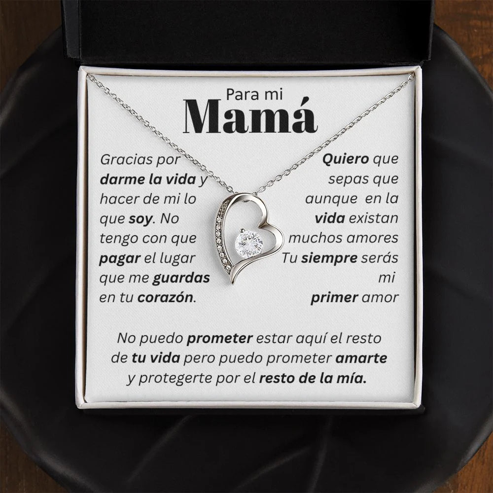 Un Regalo único Para mi Mamá / Collar en Cajita con Mensaje